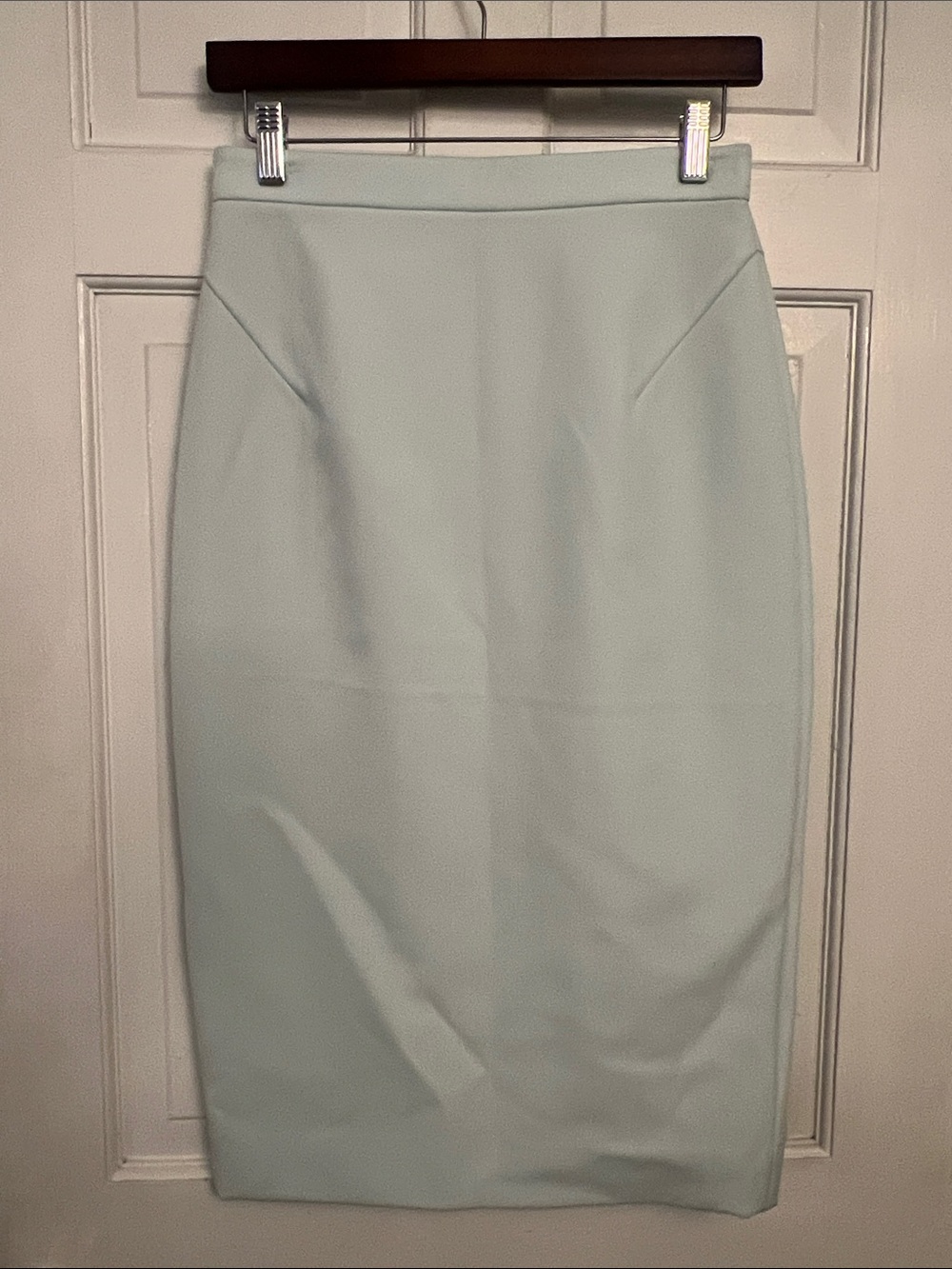 RAOUL mint green mid length pencil skirt NWT